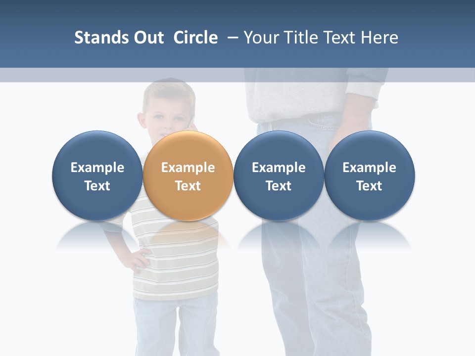 Casual Boy Bald PowerPoint Template