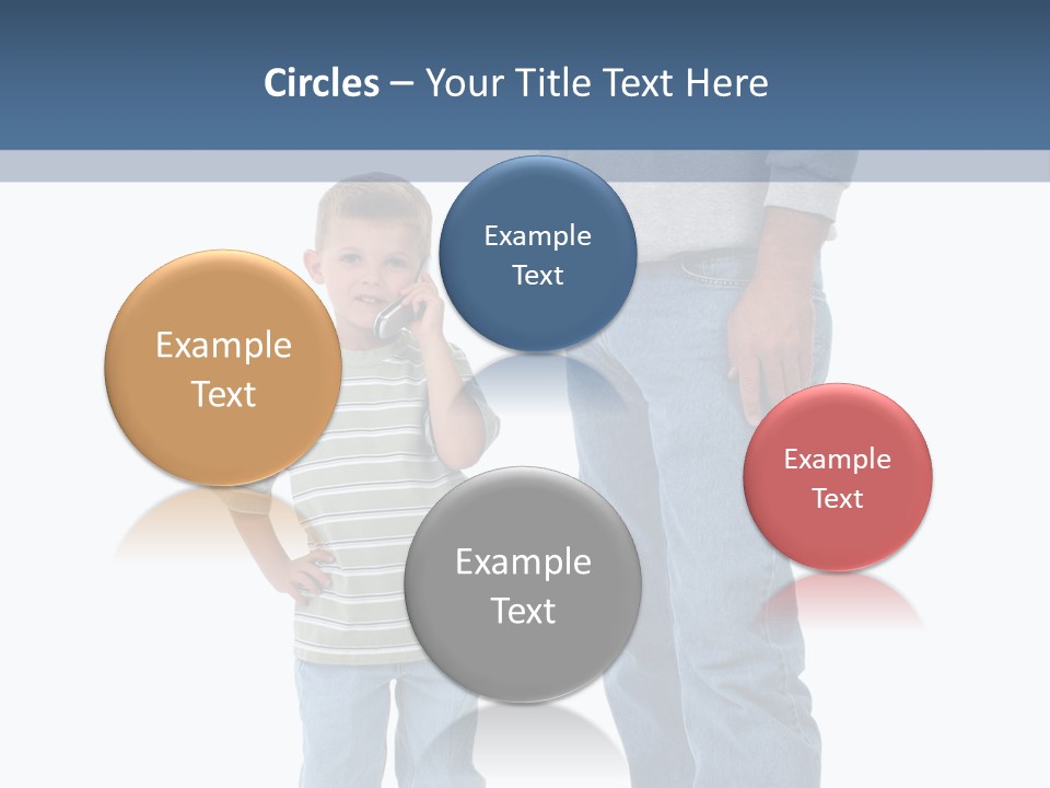 Casual Boy Bald PowerPoint Template