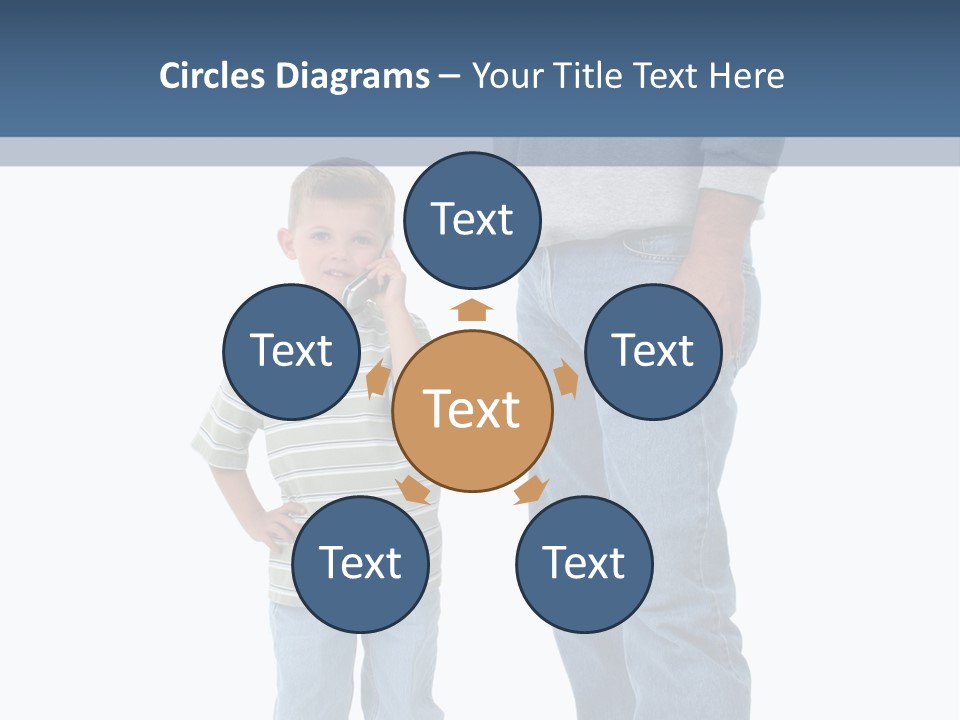 Casual Boy Bald PowerPoint Template