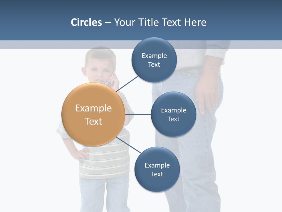 Casual Boy Bald PowerPoint Template