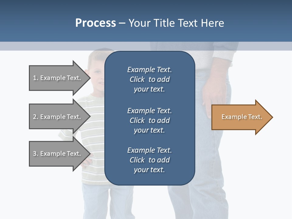 Casual Boy Bald PowerPoint Template