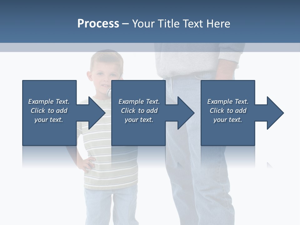 Casual Boy Bald PowerPoint Template