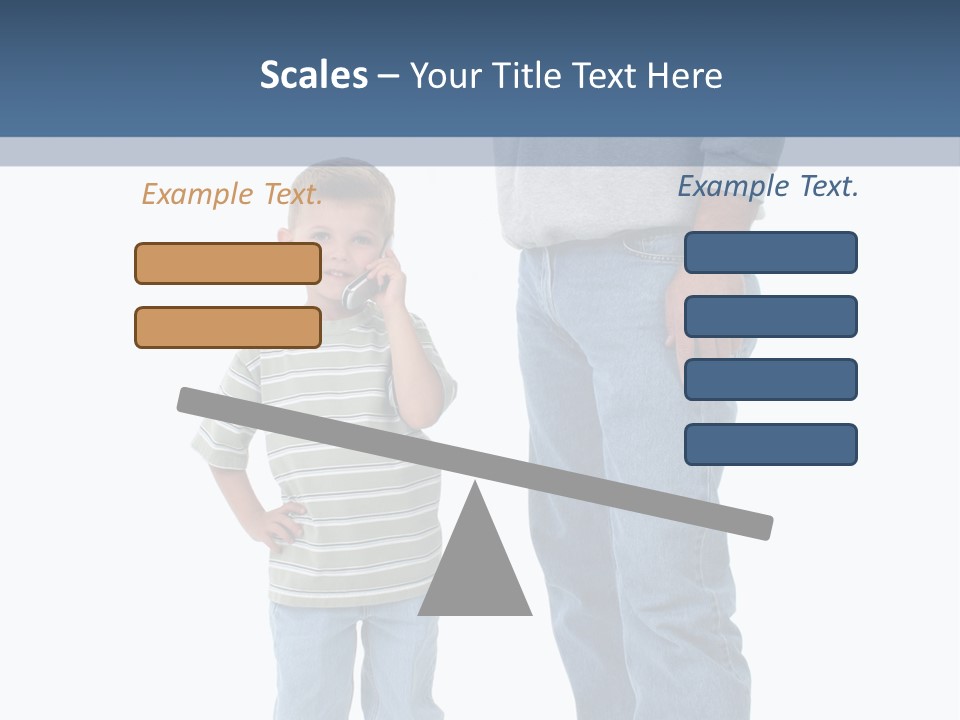 Casual Boy Bald PowerPoint Template
