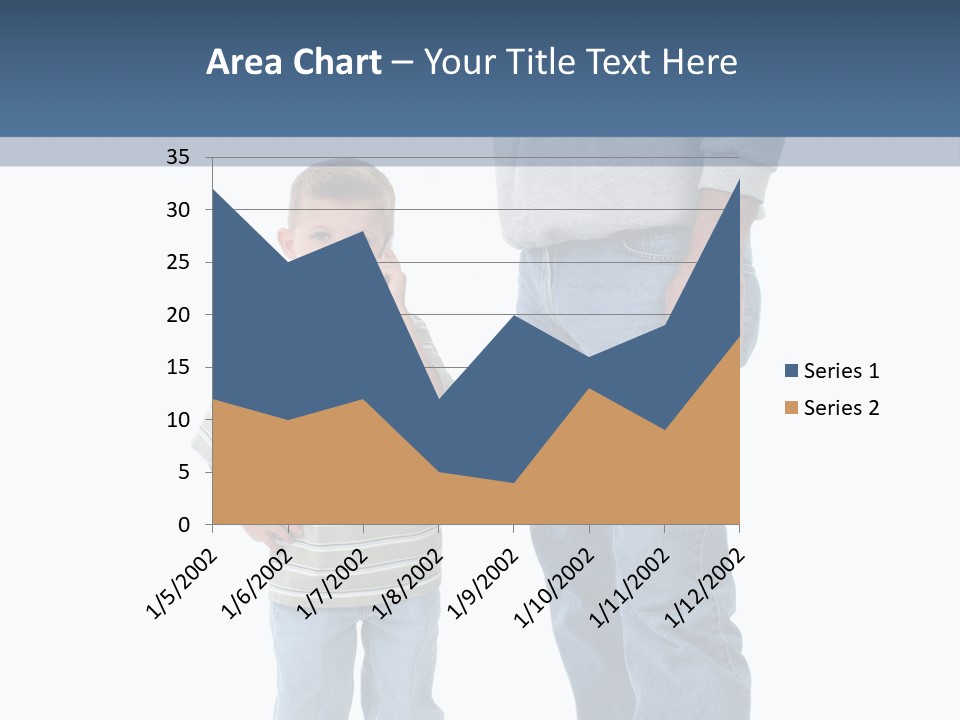 Casual Boy Bald PowerPoint Template
