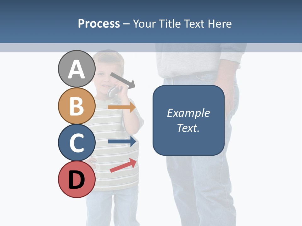 Casual Boy Bald PowerPoint Template