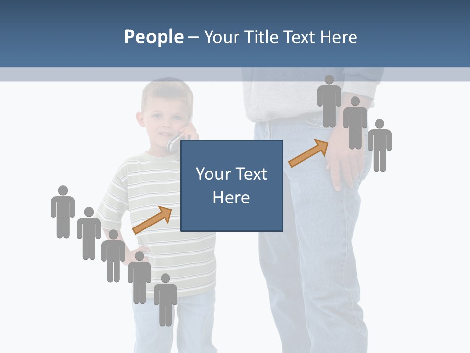 Casual Boy Bald PowerPoint Template