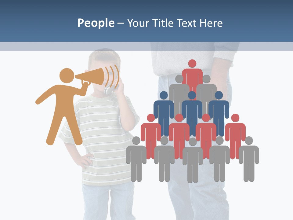 Casual Boy Bald PowerPoint Template