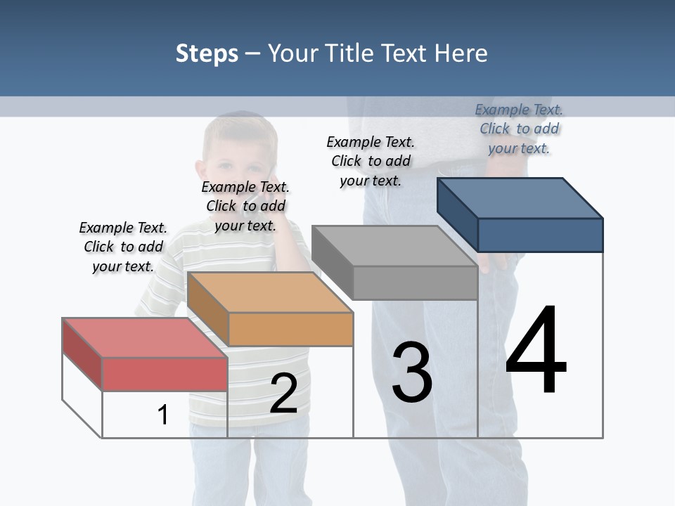 Casual Boy Bald PowerPoint Template