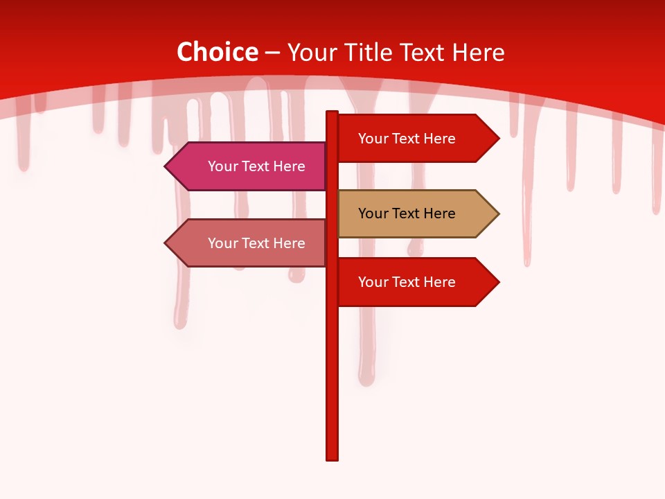 Wall Shape Violence PowerPoint Template