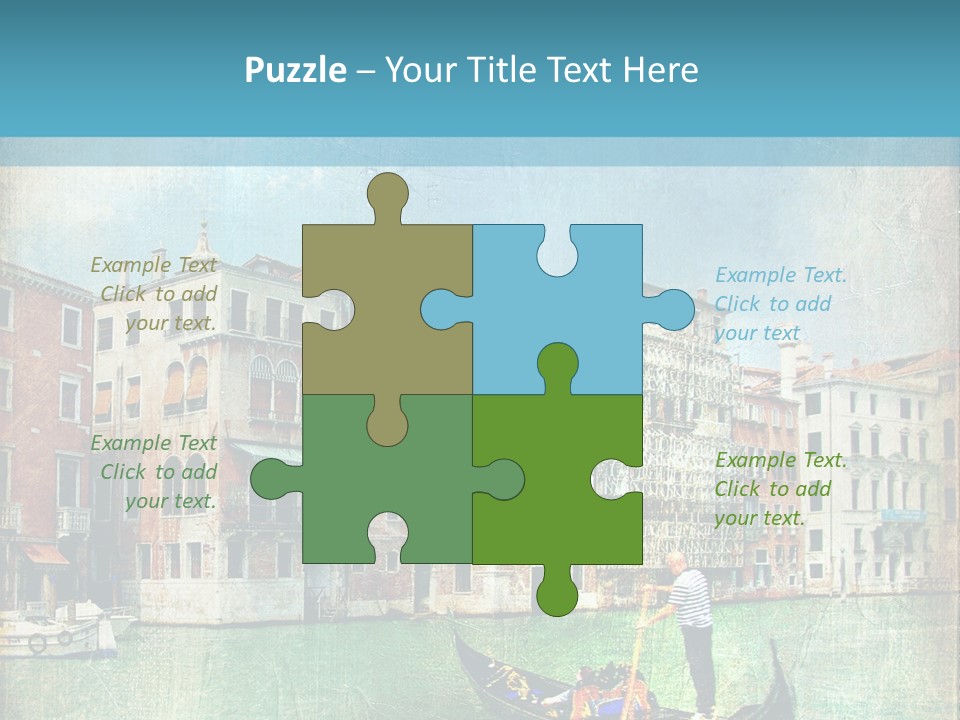 Sunset Pictorial Italy PowerPoint Template