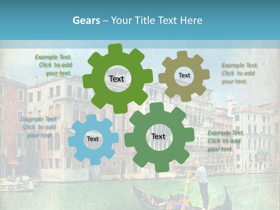 Sunset Pictorial Italy PowerPoint Template