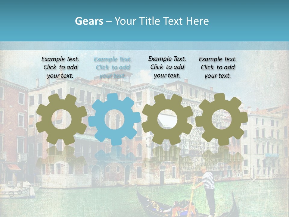 Sunset Pictorial Italy PowerPoint Template