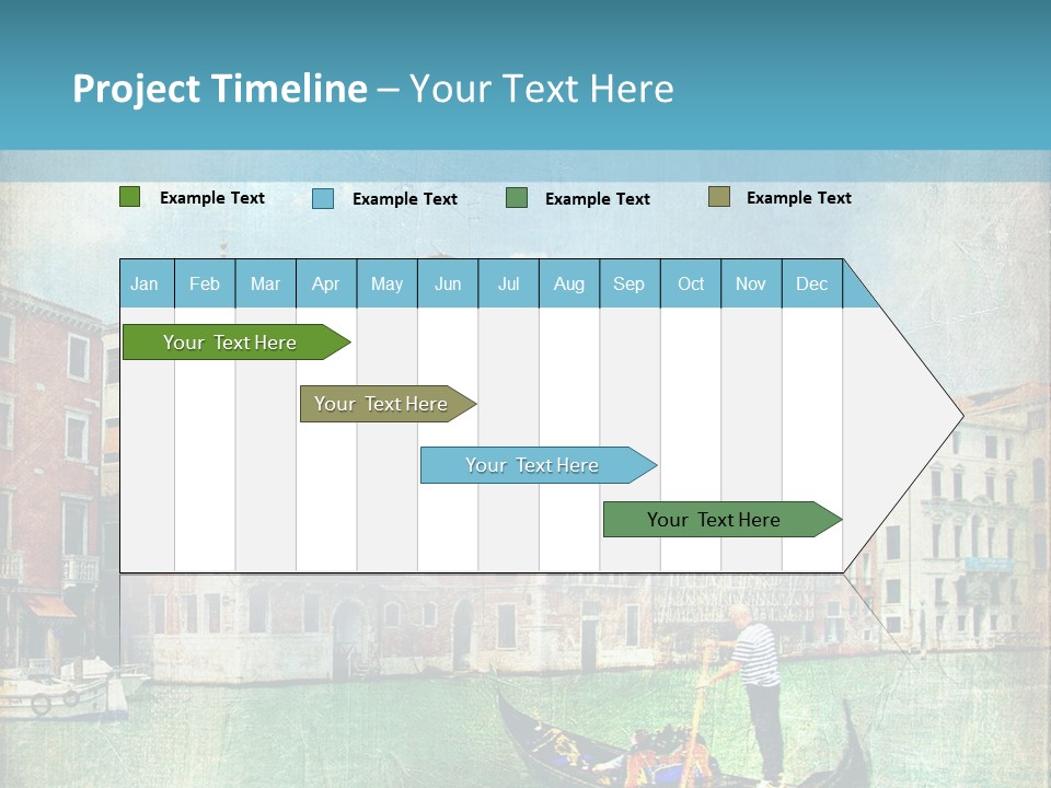 Sunset Pictorial Italy PowerPoint Template
