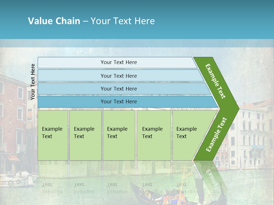 Sunset Pictorial Italy PowerPoint Template