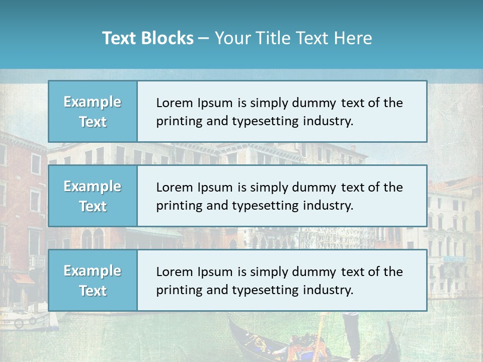 Sunset Pictorial Italy PowerPoint Template