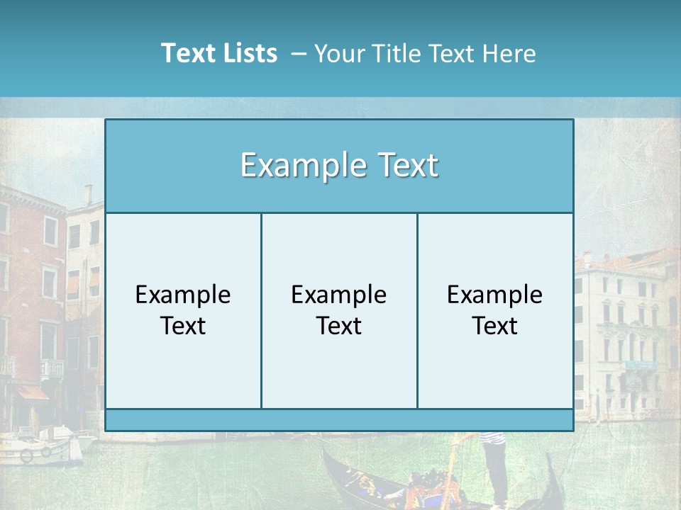 Sunset Pictorial Italy PowerPoint Template