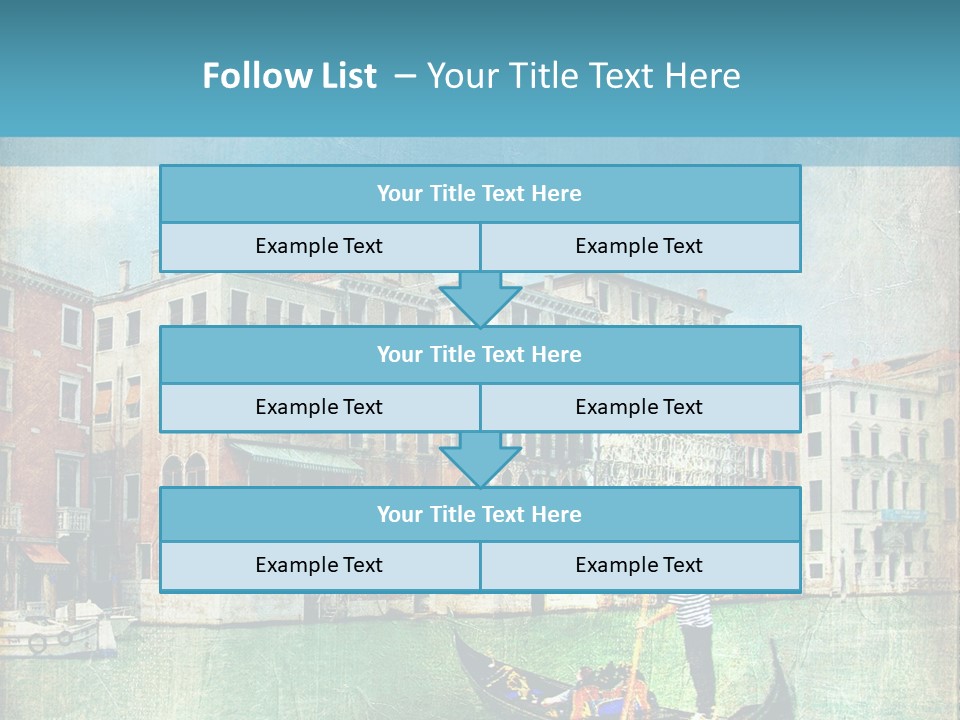 Sunset Pictorial Italy PowerPoint Template