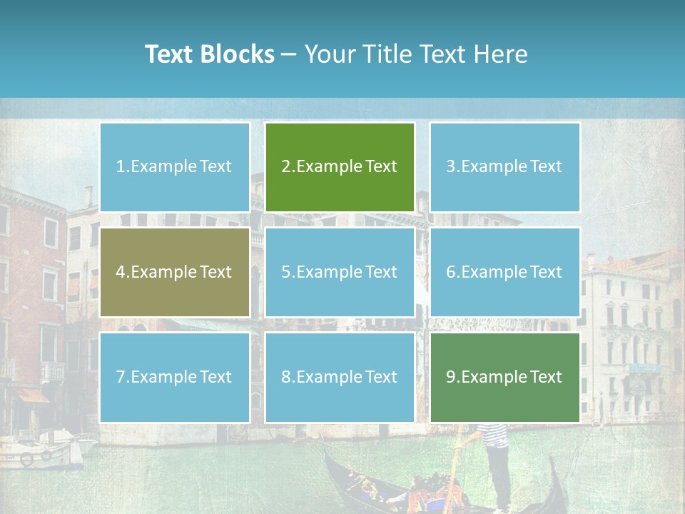 Sunset Pictorial Italy PowerPoint Template