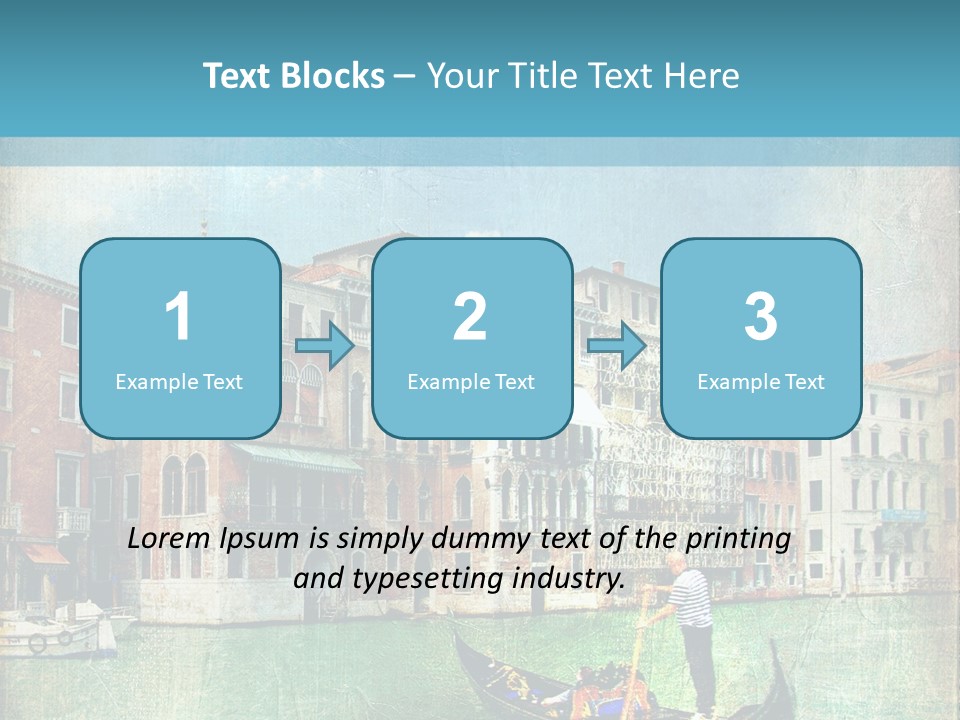 Sunset Pictorial Italy PowerPoint Template