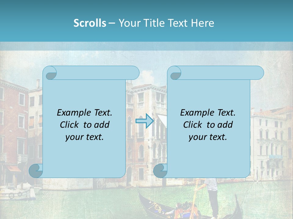 Sunset Pictorial Italy PowerPoint Template