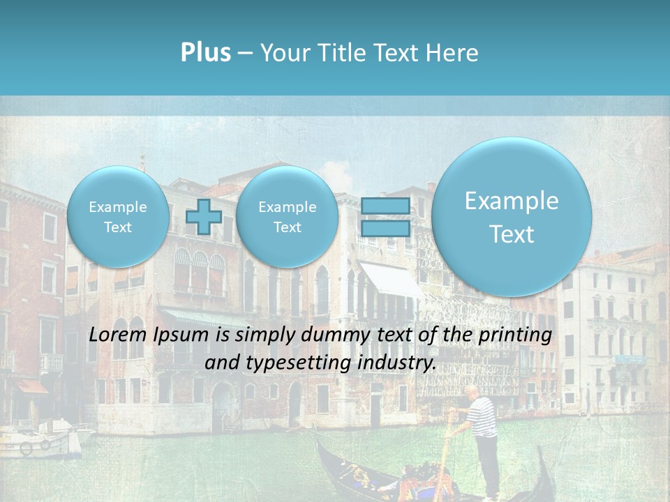 Sunset Pictorial Italy PowerPoint Template