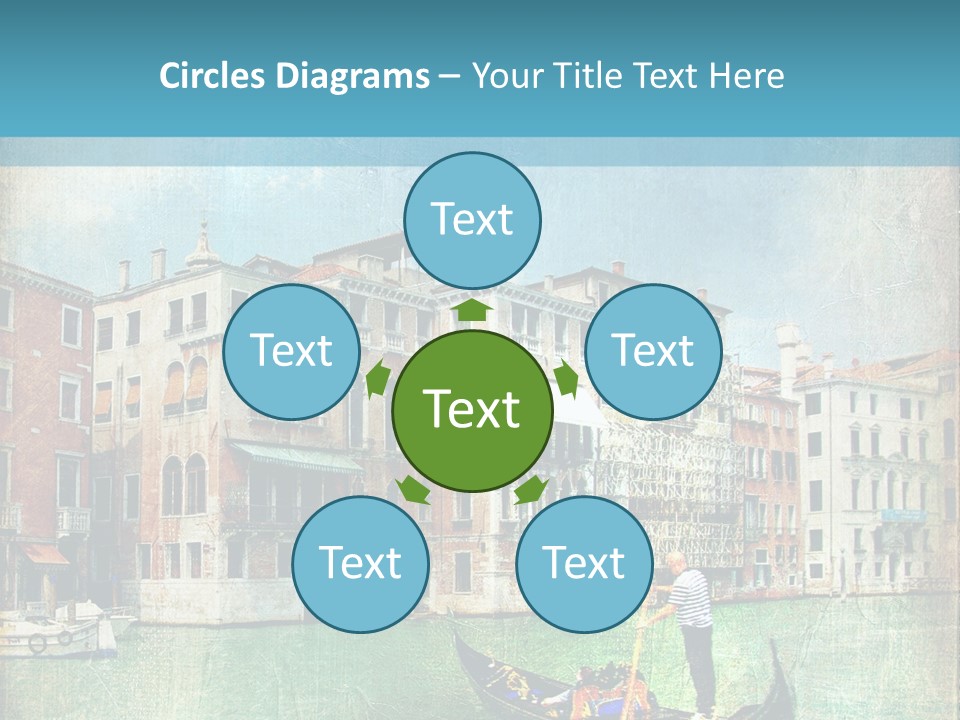 Sunset Pictorial Italy PowerPoint Template