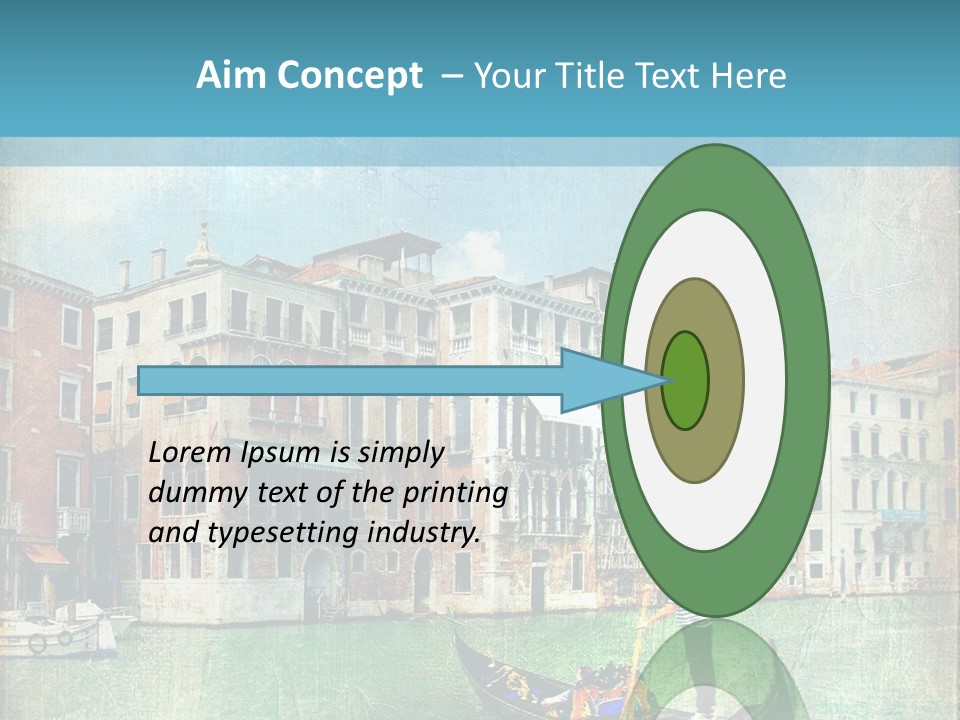 Sunset Pictorial Italy PowerPoint Template