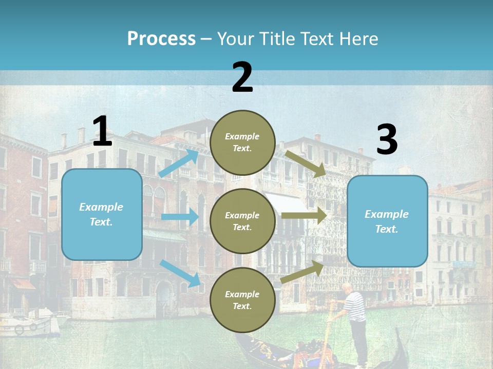 Sunset Pictorial Italy PowerPoint Template