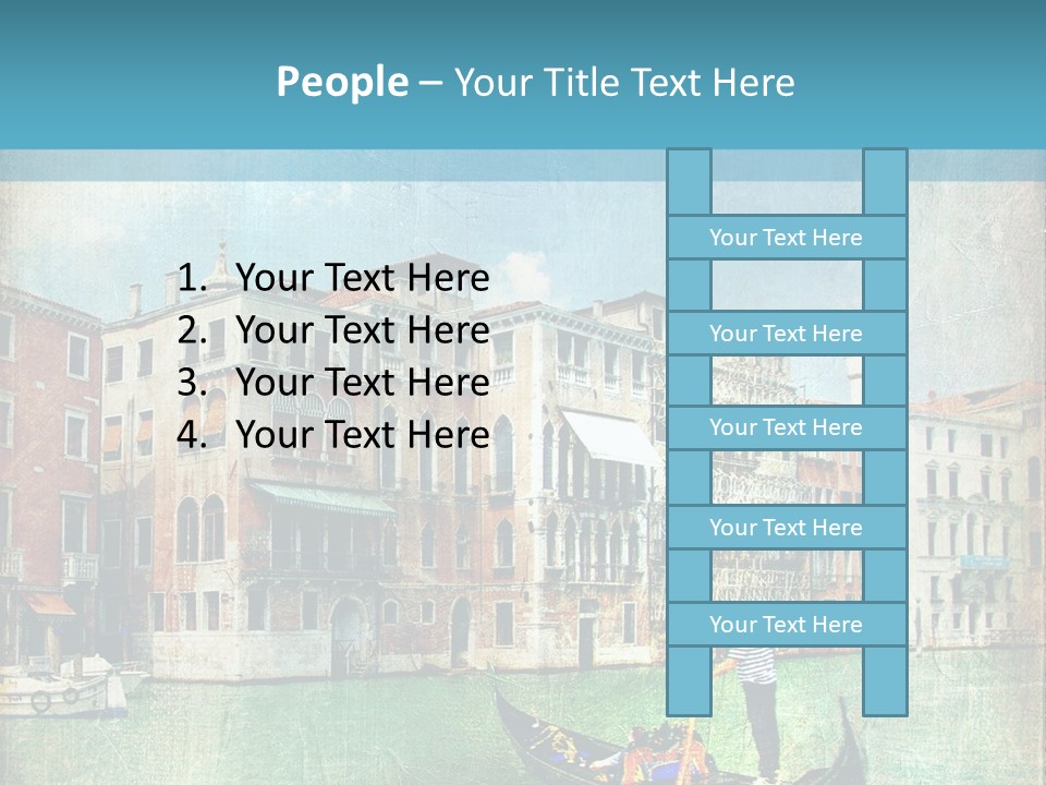 Sunset Pictorial Italy PowerPoint Template