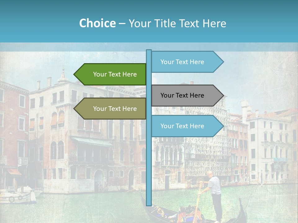 Sunset Pictorial Italy PowerPoint Template