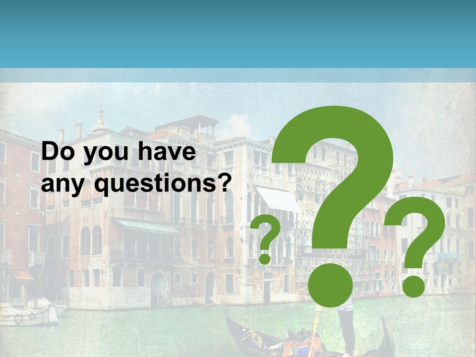 Sunset Pictorial Italy PowerPoint Template