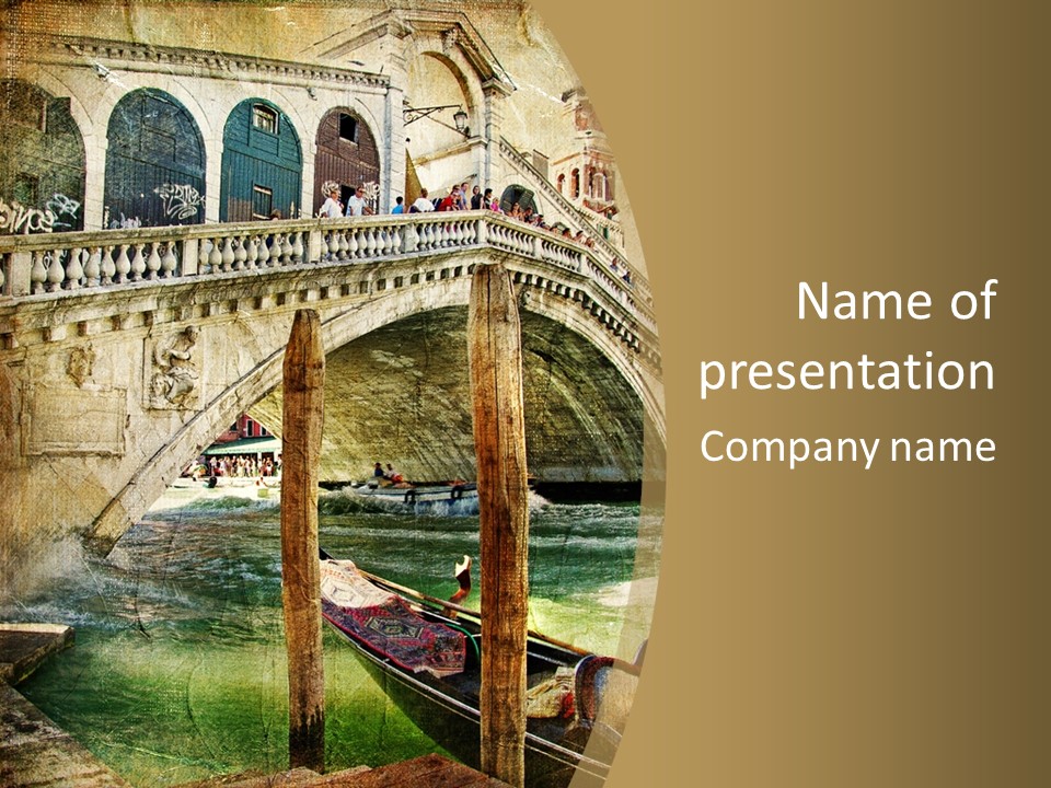 Art Boat Tourism PowerPoint Template