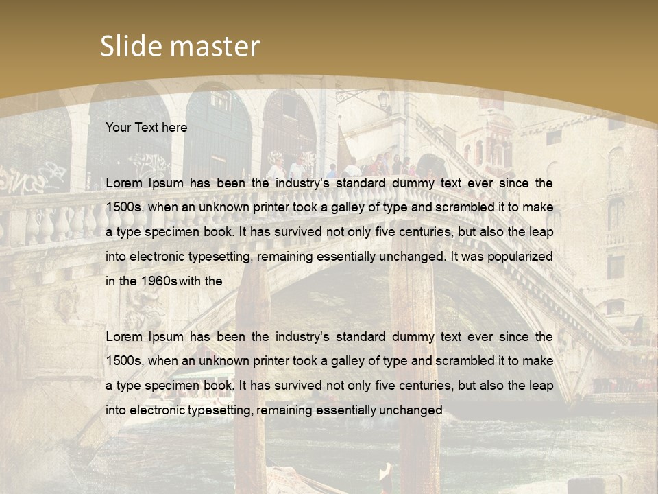 Art Boat Tourism PowerPoint Template