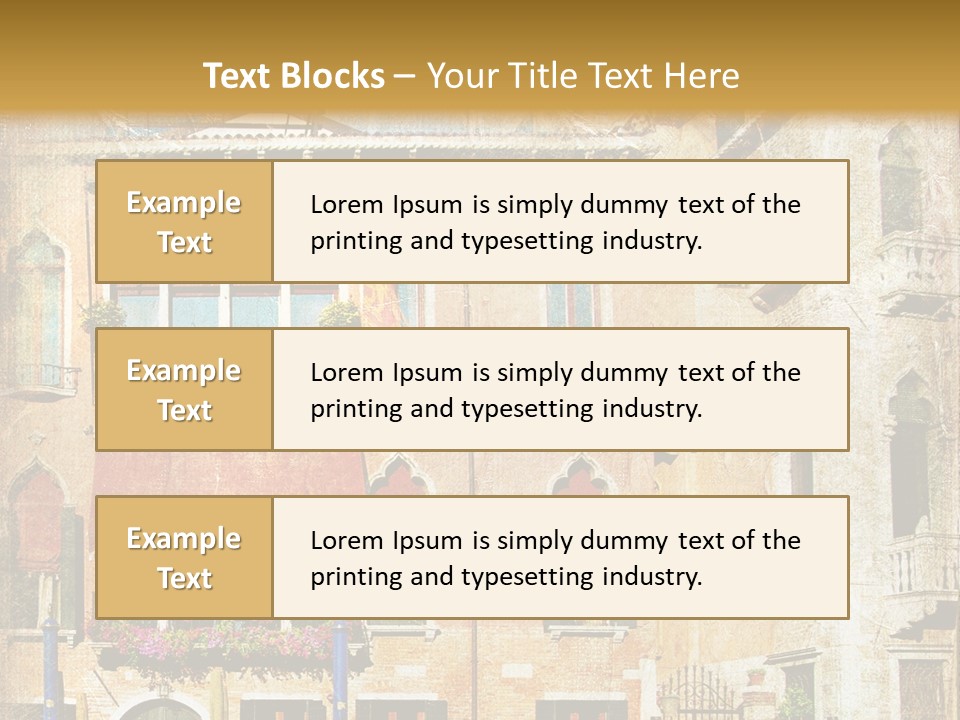 Vintage Holiday View PowerPoint Template