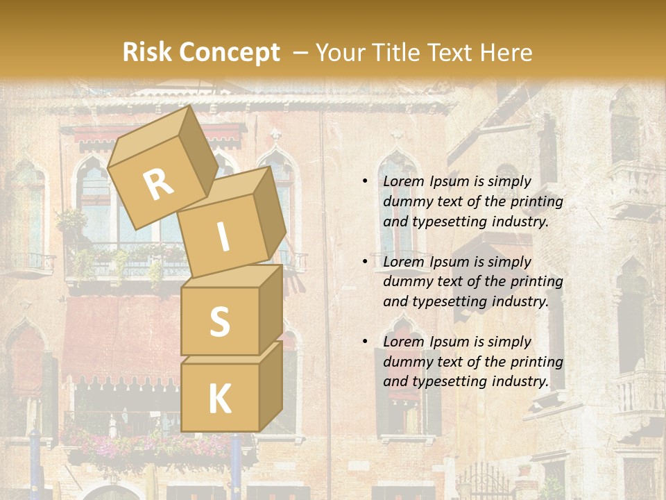 Vintage Holiday View PowerPoint Template