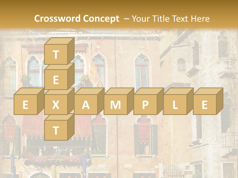 Vintage Holiday View PowerPoint Template
