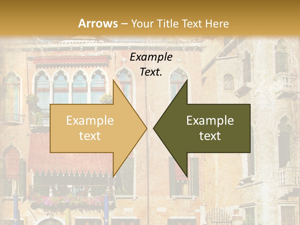 Vintage Holiday View PowerPoint Template