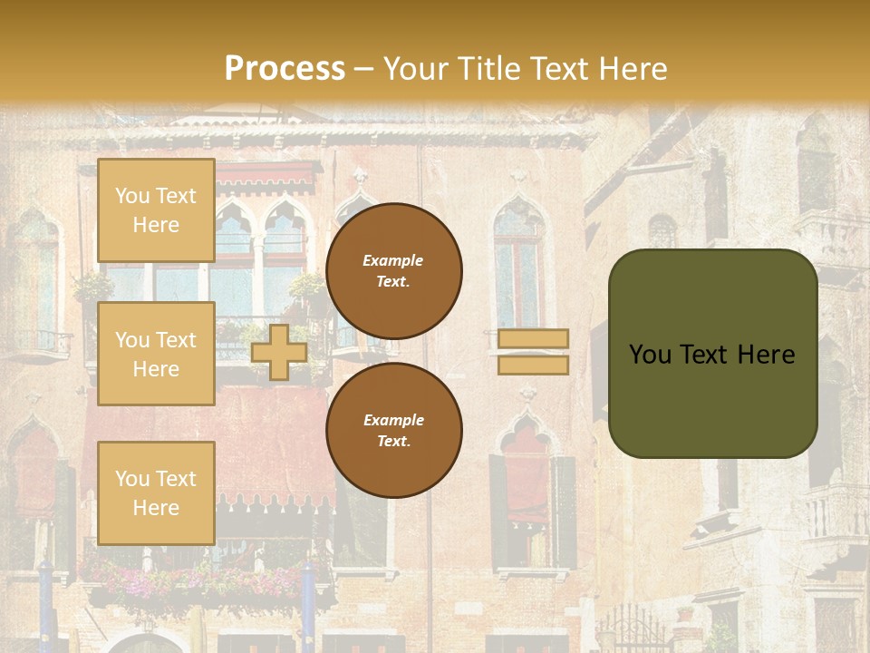 Vintage Holiday View PowerPoint Template