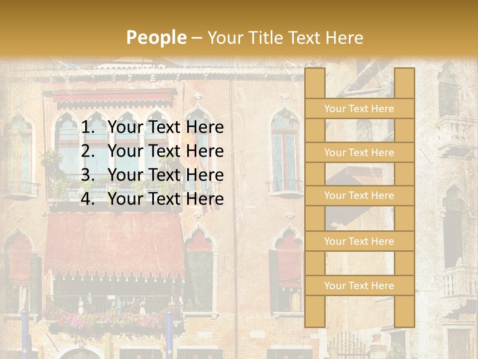 Vintage Holiday View PowerPoint Template