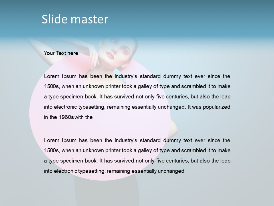 Eye Unusual Make Up PowerPoint Template