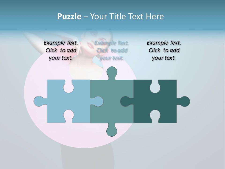 Eye Unusual Make Up PowerPoint Template