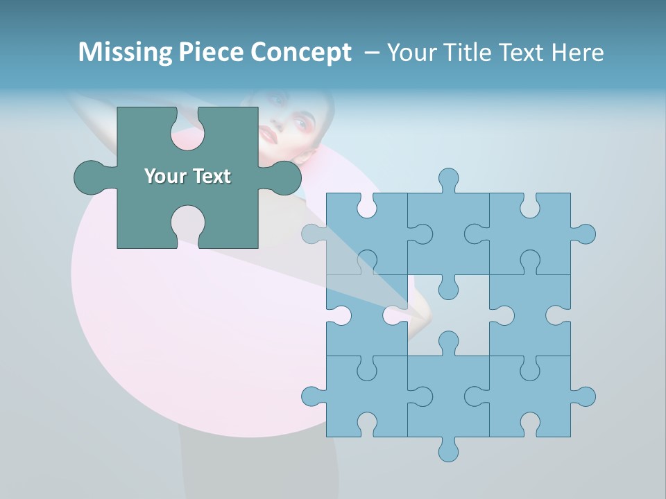 Eye Unusual Make Up PowerPoint Template