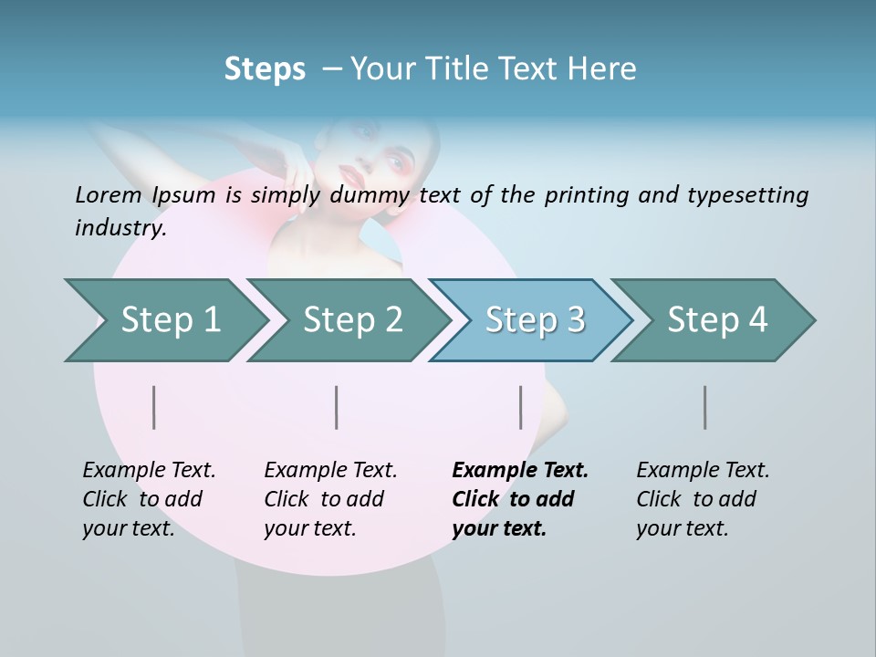 Eye Unusual Make Up PowerPoint Template