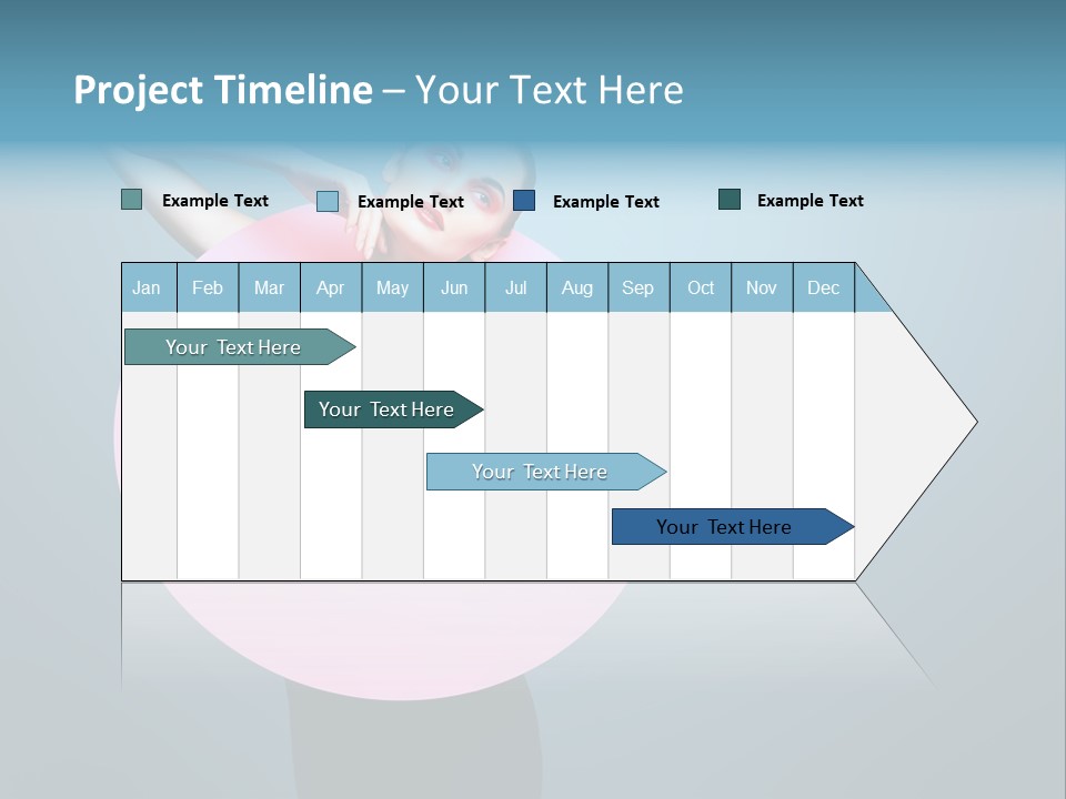 Eye Unusual Make Up PowerPoint Template