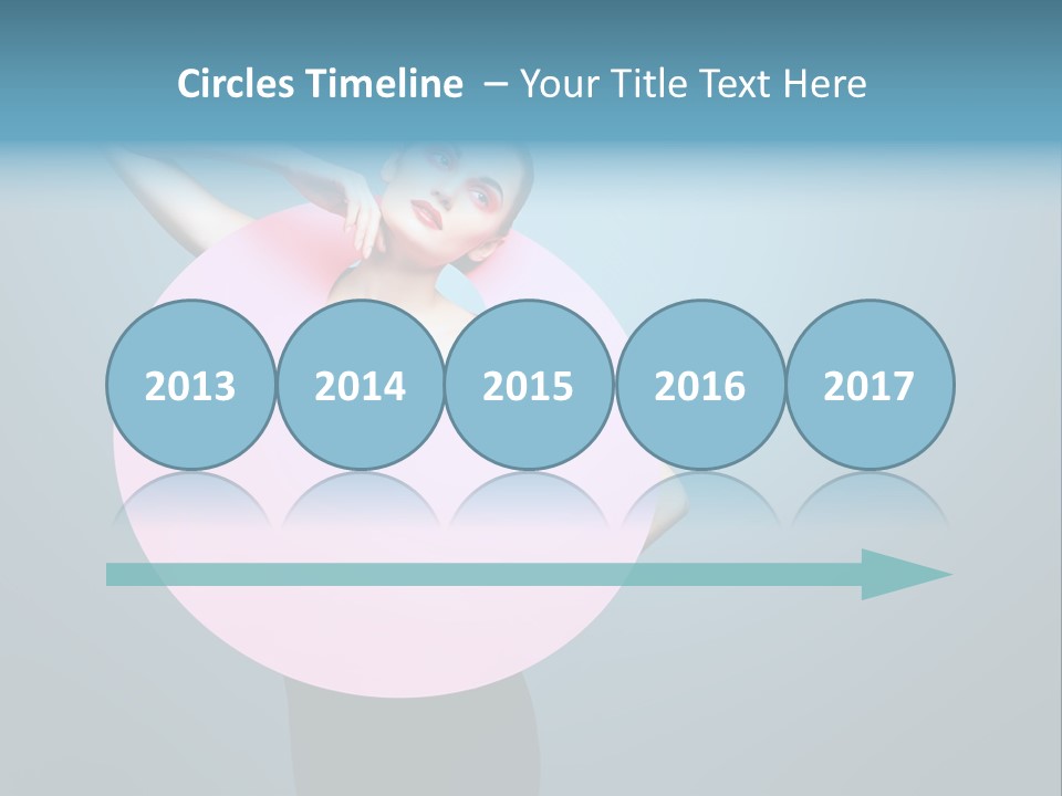 Eye Unusual Make Up PowerPoint Template