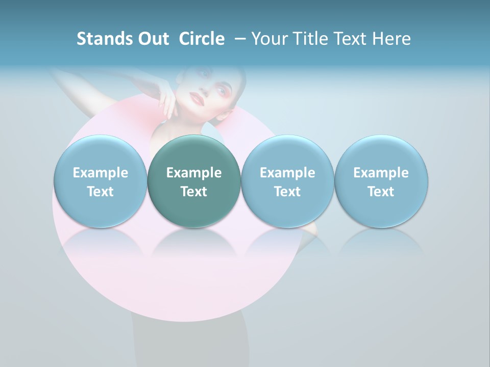 Eye Unusual Make Up PowerPoint Template