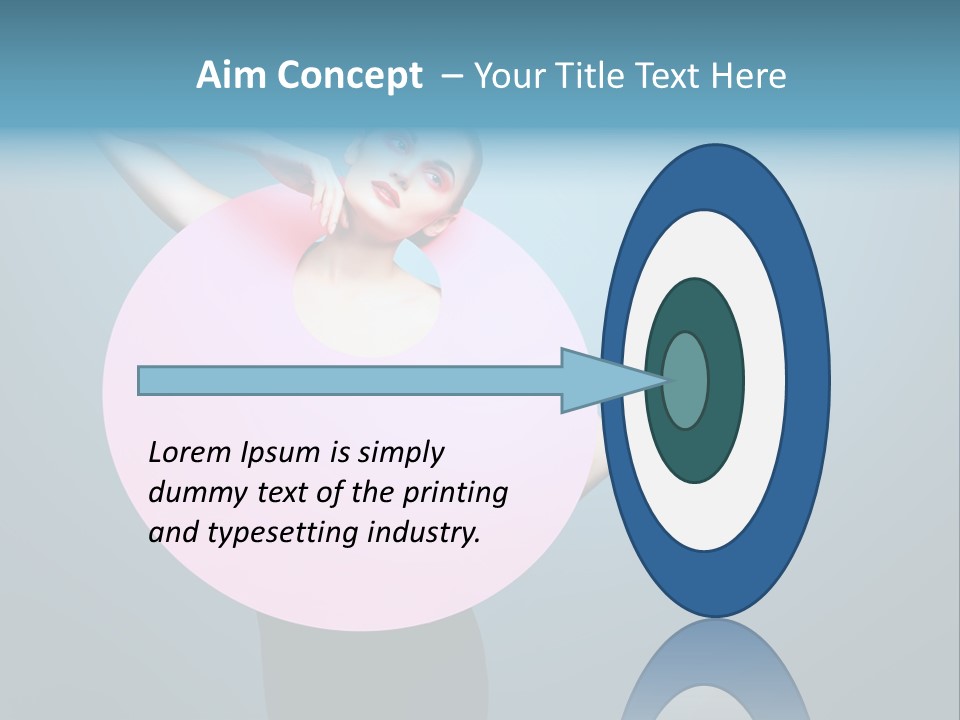 Eye Unusual Make Up PowerPoint Template