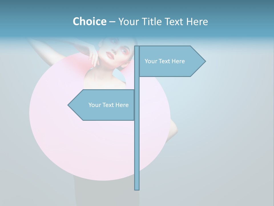 Eye Unusual Make Up PowerPoint Template