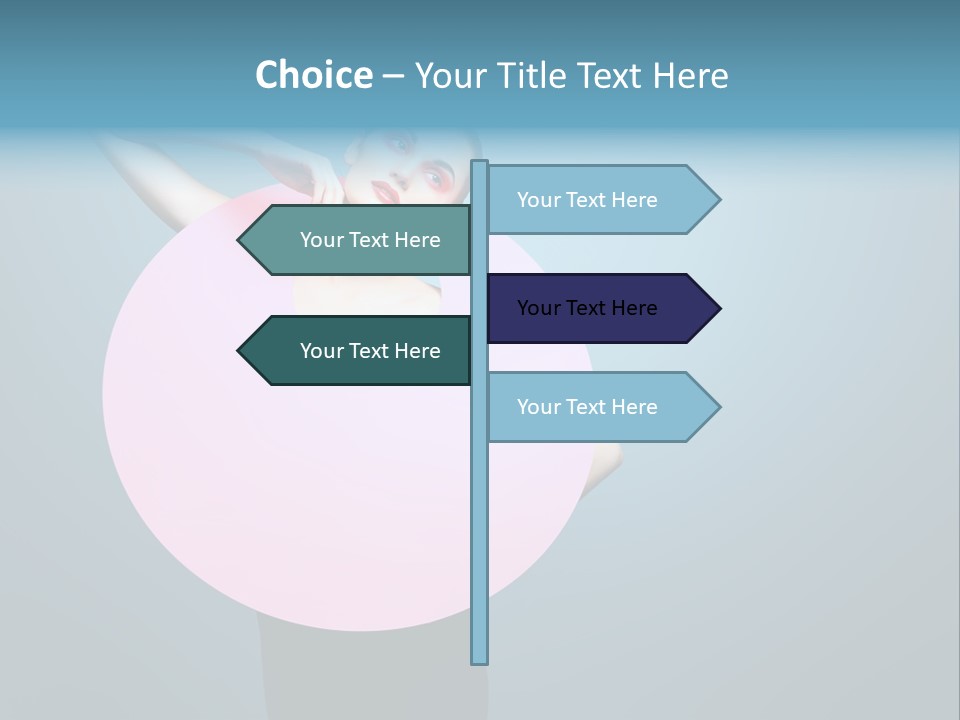 Eye Unusual Make Up PowerPoint Template