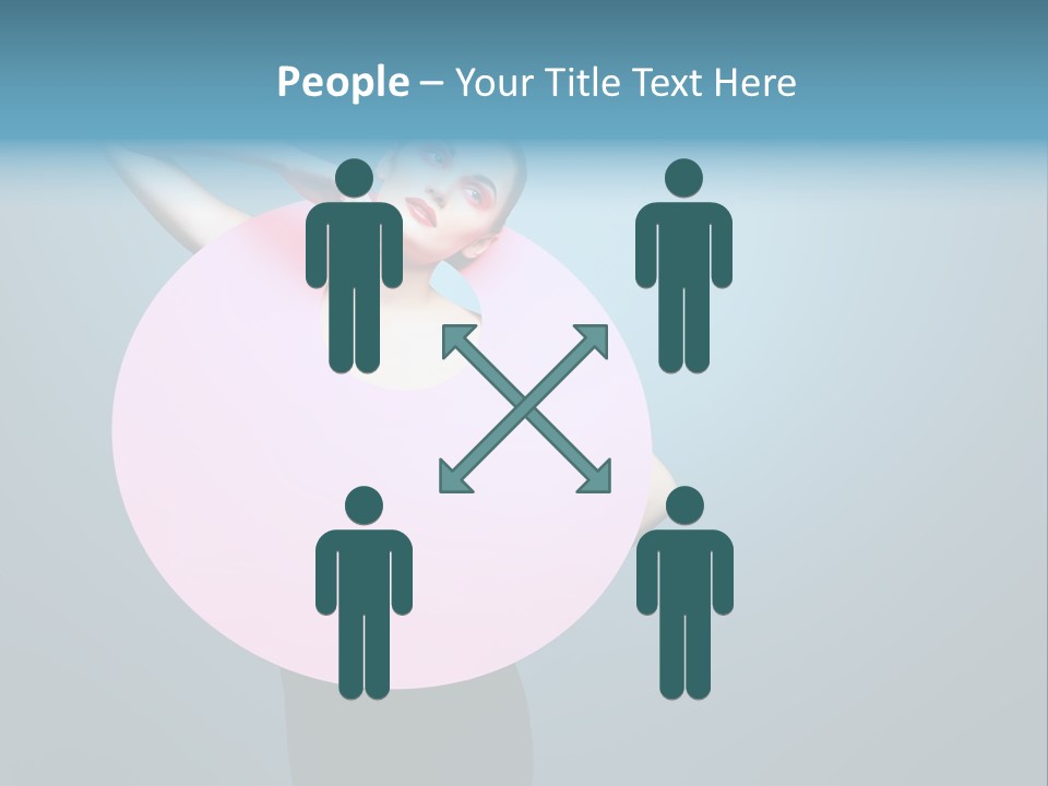 Eye Unusual Make Up PowerPoint Template